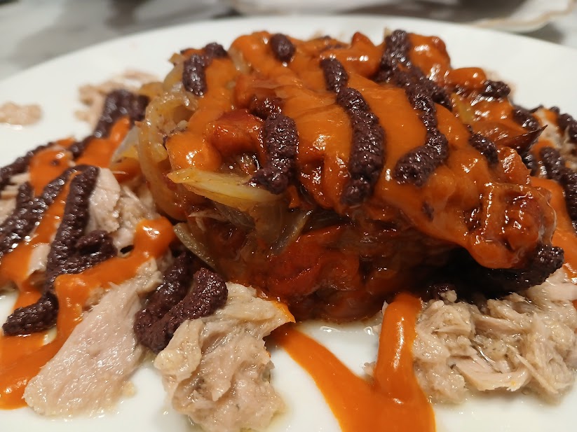 Plato pimientos del restaurante origen zaragoza